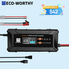 ECO-WORTHY 12V/24V 20A Lithium LifePO4 Battery Charger 14.6V Maintenance