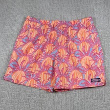 Vineyard Vines Mens XL Pink Sea Urchin Print 7" Mesh Lined Swim Trunks Shorts