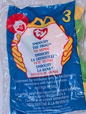 Smoochy - McDonald's / Ty Teenie Beanie Baby Green, Yellow, 1997, Plush, Toy, V