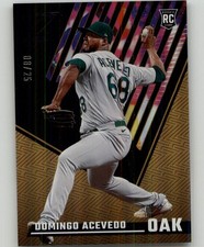 2022 Panini Chronicles Domingo Acevedo Zenith Purple #12 /25 Oakland Athletics