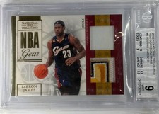 Panini 2009-10 Playoff National Treasures LeBron James NBA Gear #2 /10 BGS 9