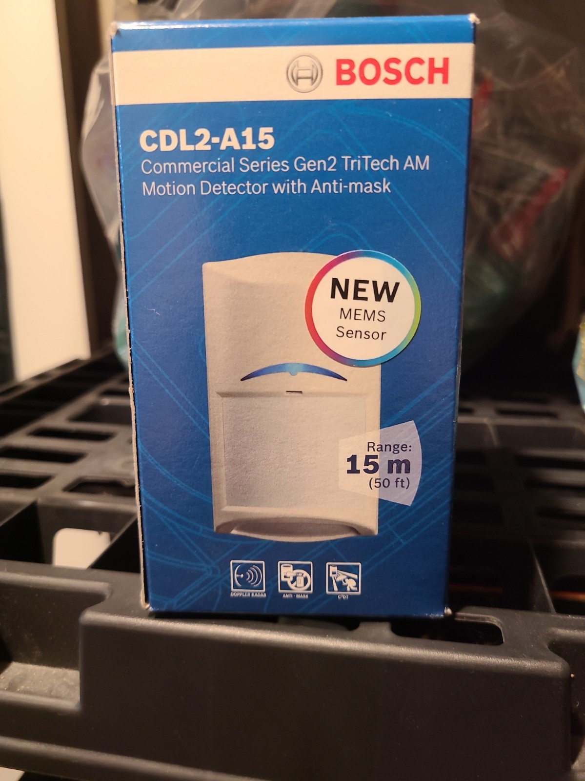 Bosch CDL2-A15 Commercial Series Gen2 TriTech AM Motion Detector w Anti Mask