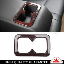 Rear Water Cup Holder Panel Trim Fit For Nissan Sentra 2013-2019 Red Wood Grain