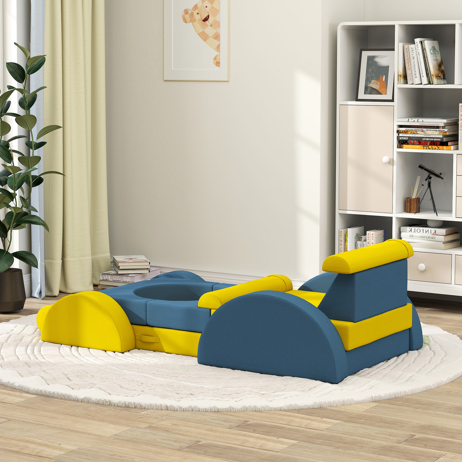 Kids Foam Climbing Blocks, 14 Pcs Climbing Toys for Toddlers, Yellow