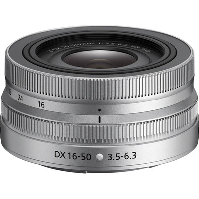 Nikon NIKKOR Z DX 16-50mm f/3.5-6.3 VR (Silver) - White box