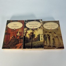 Jane Austen Paperback Book Bundle X3 Pride and Prejudice Emma Mansfield Park