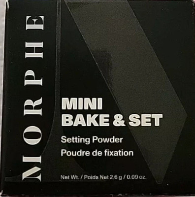 MORPHE MINI BAKE & SET SETTING POWDER TRANSLUCENT .09oz/2.6g NIB Sealed 