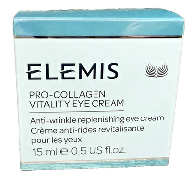 ELEMIS PRO COLLAGEN VITALITY EYE CREAM 15 ml 0.5 oz Genuine New!! exp 2027