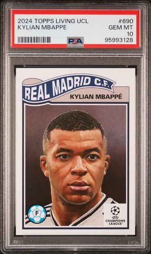 2024 Topps Uefa Club Competitions Living Set - Kylian Mbappe #690 /7706