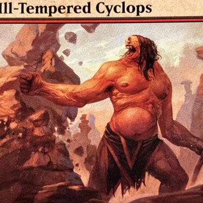 Magic The Gathering Mtg Ill-tempered Cyclops | eBay