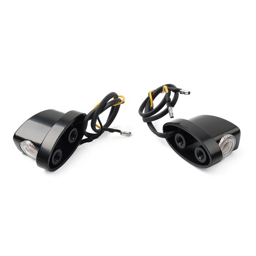 Luz intermitente de señal de giro trasera ámbar para moto guardabarros puntales para Sportster - Imagen 8 de 12