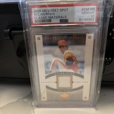 2005 Upper Deck Sweet Spot Classic - Classic Materials #CM-NR Nolan Ryan HOF 