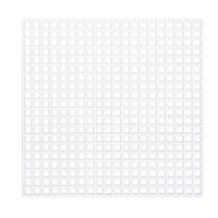 "15Stk Kunststoff-Mesh-Leinwandblatt 7 ZäHlung 8Cm/ 3,1\" WeißEs Quadratisch"