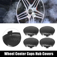 4 Pcs 53mm 59mm Wheel Center Hub Caps Hubcaps Covers Universal for Car Black