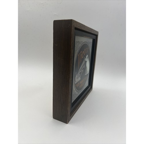 RCA VINTAGE VICTOR “HIS MASTERS VOICE" DOG & VICTROLA ADVERTISING GLASS RARE!! - Picture 4 of 14