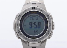 Orologio CASIO Pro Trek Triple Sensor Slimline PRW3100T7JF Argento Titanio