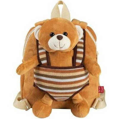 Reversible Backpack Benji Bear 1.6 Liter Brown