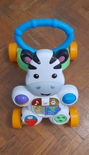 Fisher-Price Zebra Primi Passi Spingibile, Giocattolo Elettronico Educativo con