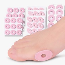 72pcs Anti-wear Foot Grips Heel Pads Self-Adhesive Inserts Insoles Grips (Pink)