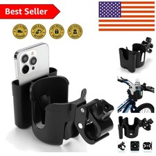 2-in-1 Walker Cup Holder  Phone Holder for Wheelchair and Mobility Scooters
