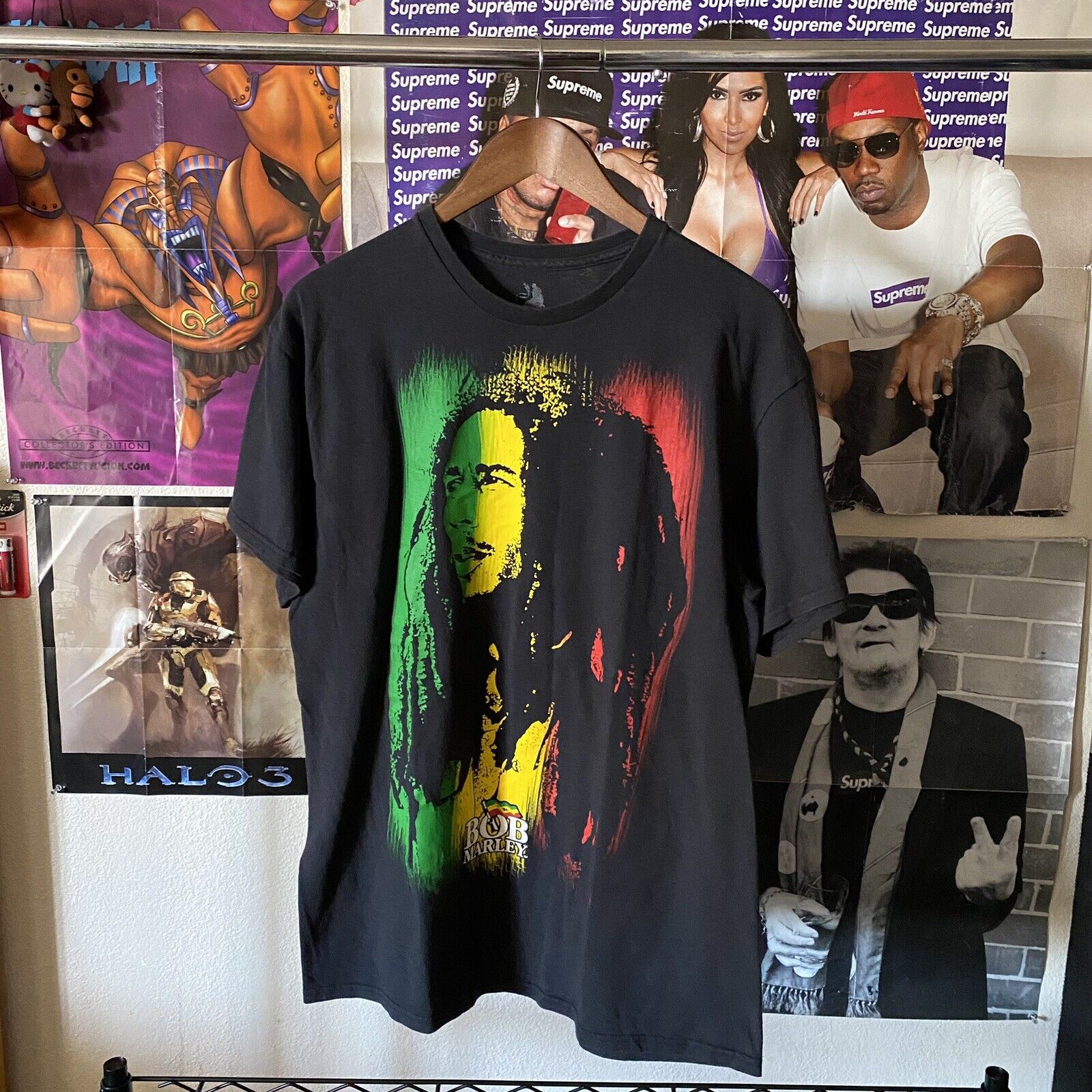 Bob Marley Zion T-Shirt Rasta - image 1