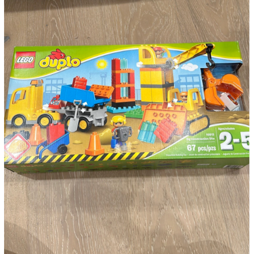 Lego Duplo Big Construction Site 10813 Building Kit 67 Pcs Retired Set  Playset