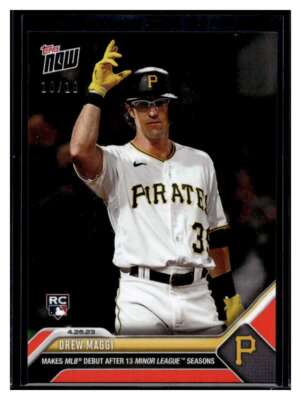 2023 Topps Now #190 Drew Maggi Red Parallel Card #d 10/10 RC Rookie