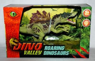 Dino Valley 2 x Roaring Dinosaurs T-Rex & Spinosaurus with