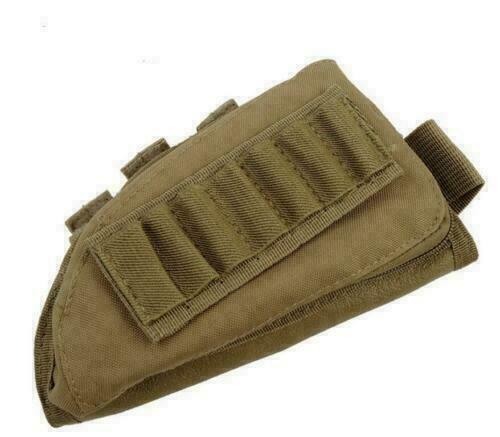 Tactical Shotgun Rifle Shell Butt Stock Ammo Holder Pouch Bag Cheek Pad Hunting - Picture 13 of 20