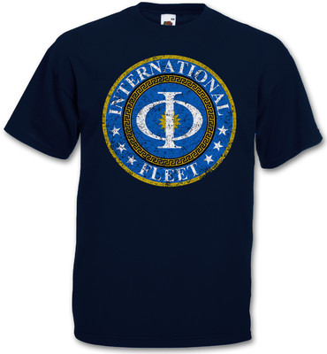 VINTAGE INTERNATIONAL FLEET LOGO T-SHIRT - Ender´s Orson Scott Card Game T-Shirt
