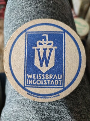 uralter Bierdeckel - Weissbräu Ingolstadt