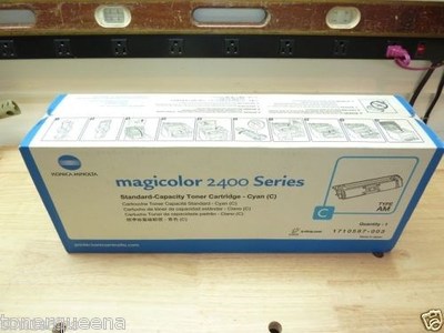 Genuine Konica Minolta QMS MC 2400W 2430DL 2480MF 2500W Toner CYAN 1710587-003