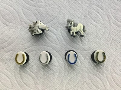 HORSE JIBBITZ HORSE SHOE CHARMS FITS 