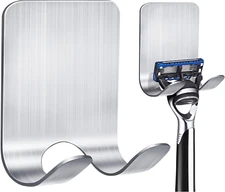 Razor Holder for Shower, 4 Pack Stainless Steel Razor Holder Hooks, Waterproof S