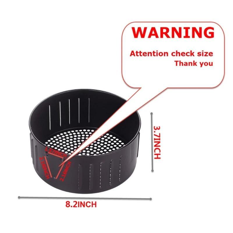 Universal Durable Compact Air Fryer Replacement Basket Accessories Reusable