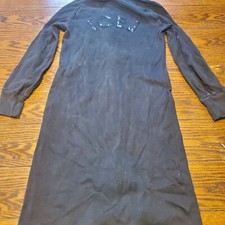 Iceberg Icejeans Black Long Lightweight  Jacket Size Small/42