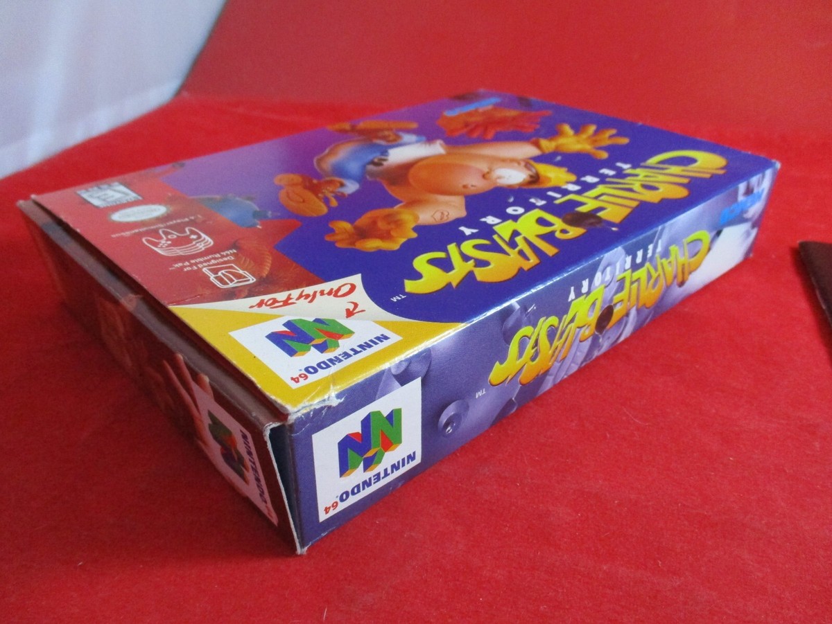 Charlie Blasts Territory Nintendo 64 N64 COMPLETE w/ Box manual