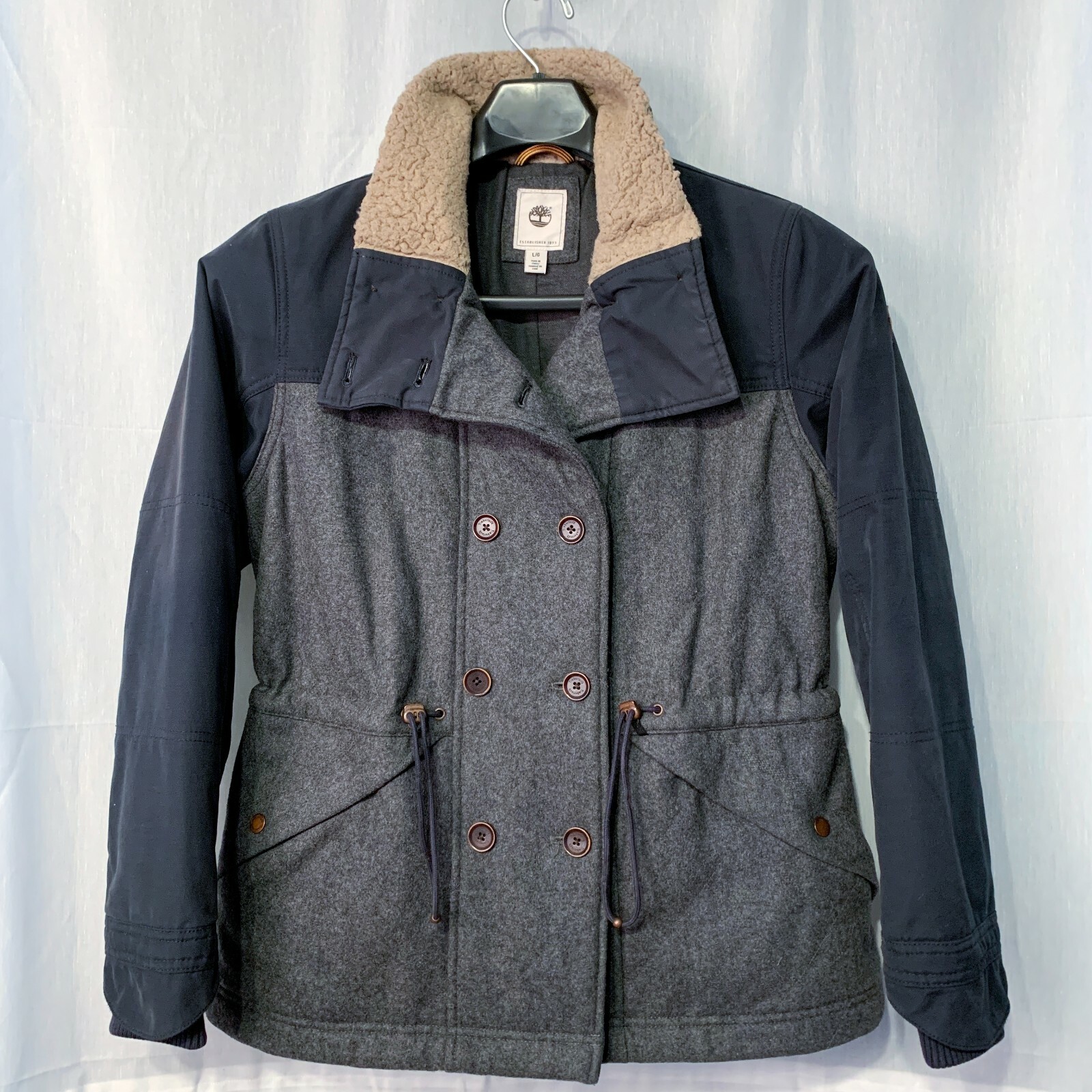 Timberland Winter Jacket Double Button Cotton Woo… - image 2