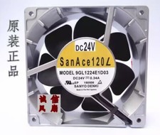 Sanyo 9GL1224E1D03 12038 DC24V 0.34A 12CM 2-Wire Metal Cooling Fan