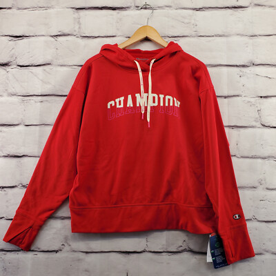 Champion Hoodie Womens Large Thumbholes Longsleeve Game