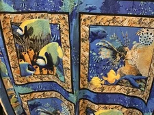  Tropical Fish Coral Seas  fabric pillow Panel