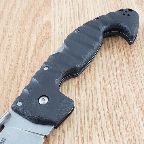 Cold Steel Spartan Folding Knife 4.5" AUS-10A Steel Blade Black Griv-Ex Handle - Picture 4 of 11