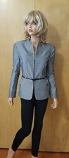 WOMENS BLACK  WHITE VERUCCI by CHANCELLE BLAZER JACKET  12