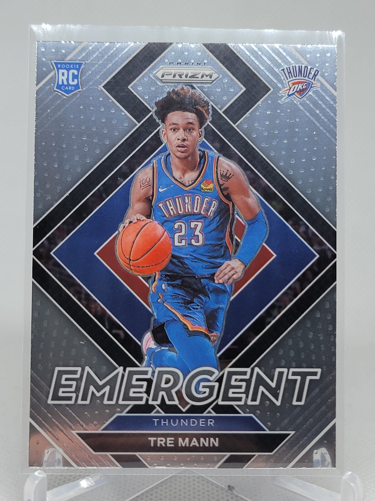 Tre Mann 2021-22 Panini Prizm Base Emergent Prizm Thunder RC D5D