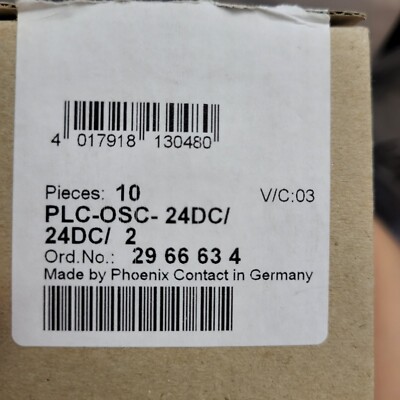 3x Phoenix Contact 2966634 PLC-OSC-24DC/24DC/2Solid State Relays 