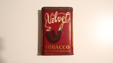 Boîte à Tabac en tôle lithographiée marque Velvet U.S. Militaria WW2
