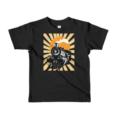 Train Shirt for Boys Kids Train Shirt Retro Vintage Locomotive Steam  Engine