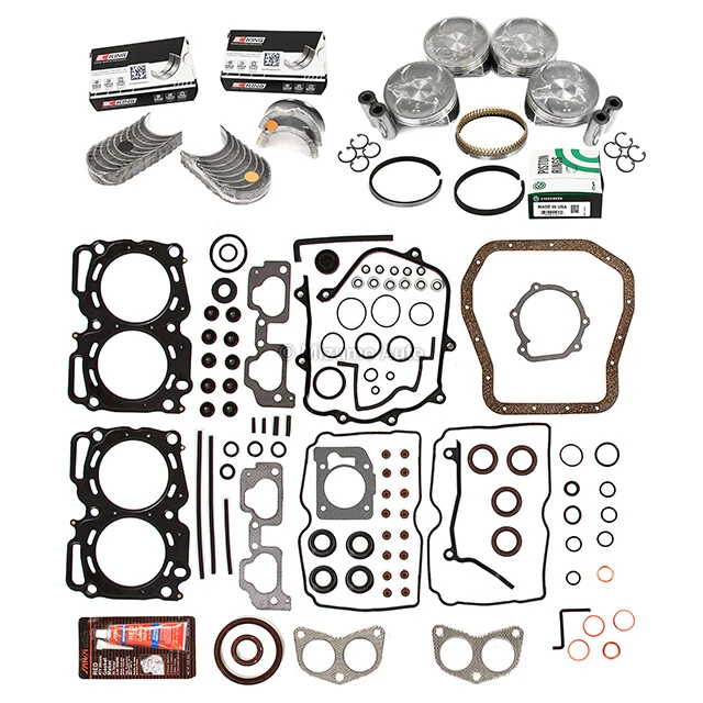 Juego completo de juntas cojinetes de pistones aptos para 99-03 Subaru Legacy Impreza 2.5 EJ25 SOHC Foto 2 de 4