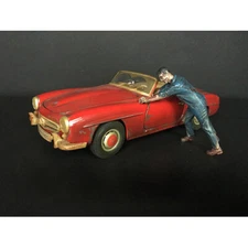 ZOMBIE MECHANIC FIGURINE IV FOR 1/18 SCALE MODELS BY AMERICAN DIORAMA 38200