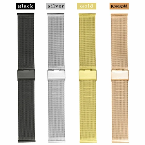 Mesh 0.4 Wire Metal Band 8-24mm Replacement Watch Strap Stainless Steel Bracelet - Picture 5 of 18